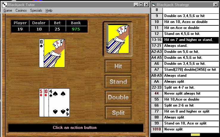 download blackjack tutor